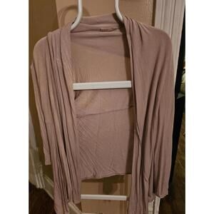 Prospect Blvd - women's L - cream drape cardigan sweater - EUC